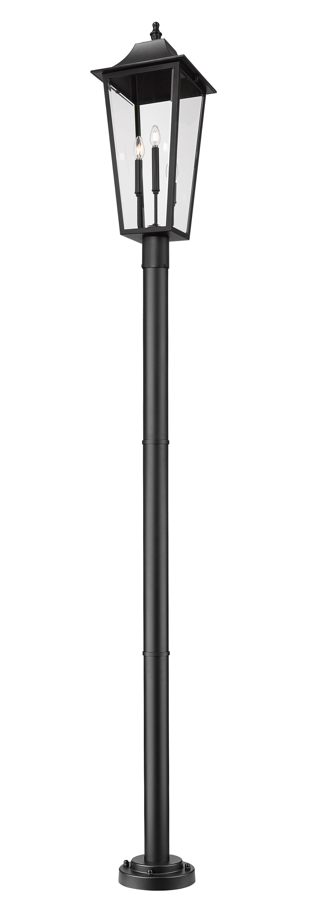 Z-Lite 5008PHXLR-5012P-BK Complete-Post-Lights - View #4