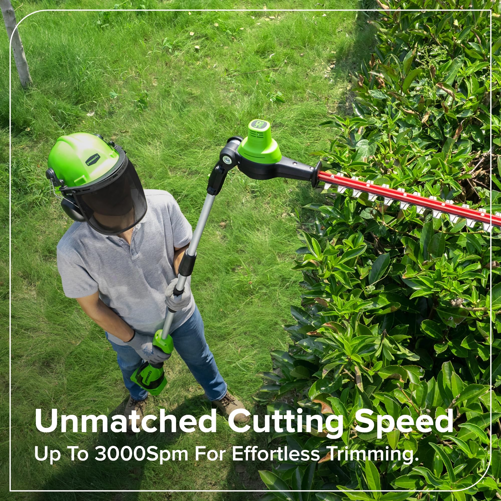 Greenworks CK321A2 Cordless-Hedge-Trimmers - View #10