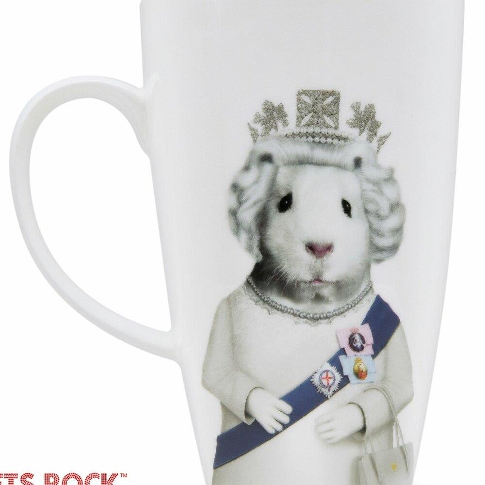 Empire Art Direct Empire Art Direct MUG-PR029-20 20 oz Pets Rock HRH  Collectible Fine Bone China Coffee Mug- White at