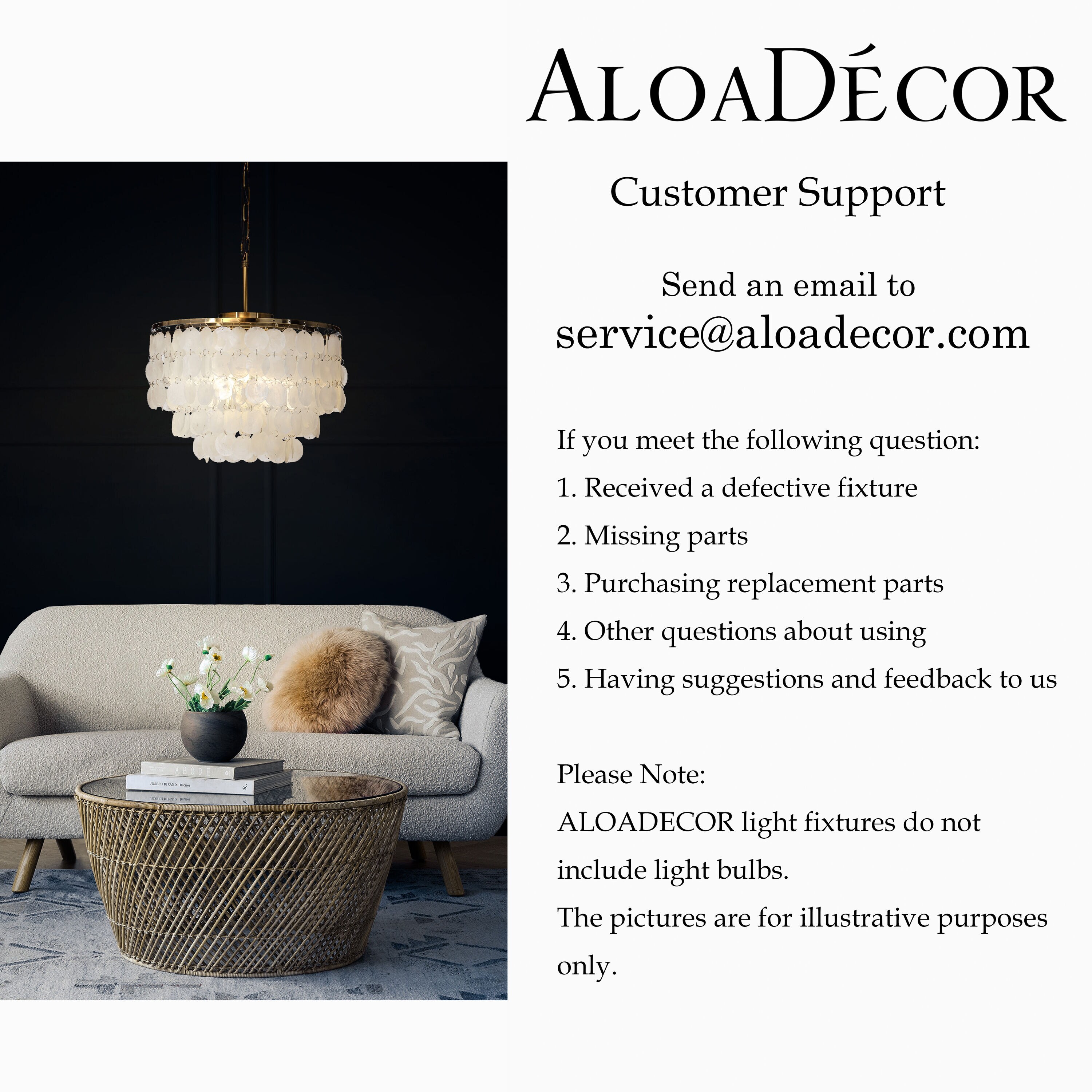 AloaDecor Lighting 3-Light Antique Bronze Coastal Shell