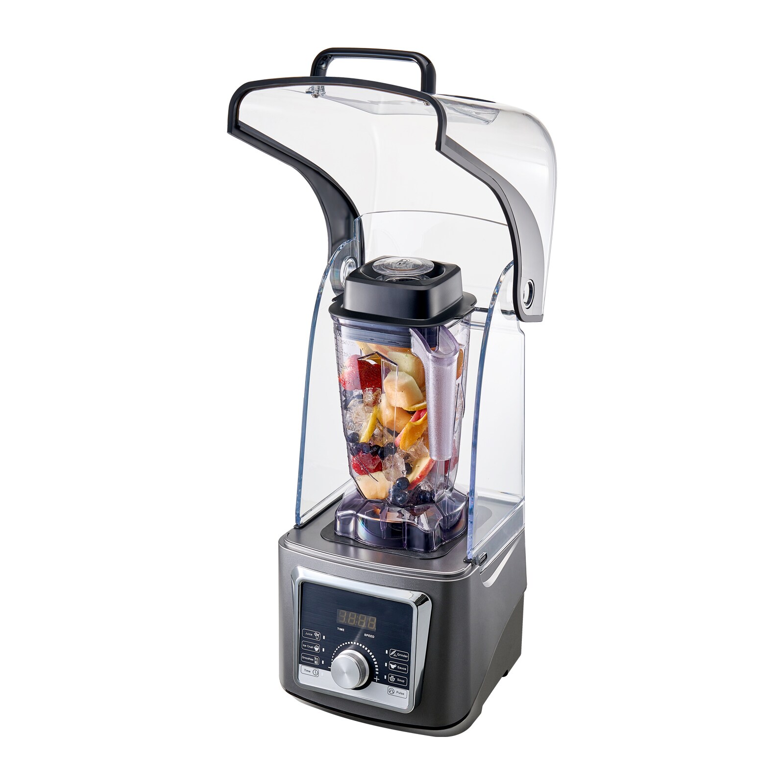 VEVOR SCDJYZSBJBJ206565V1 Blender for Smoothies 3-oz 3 -Speed Blender and food processor combo ( Gray )