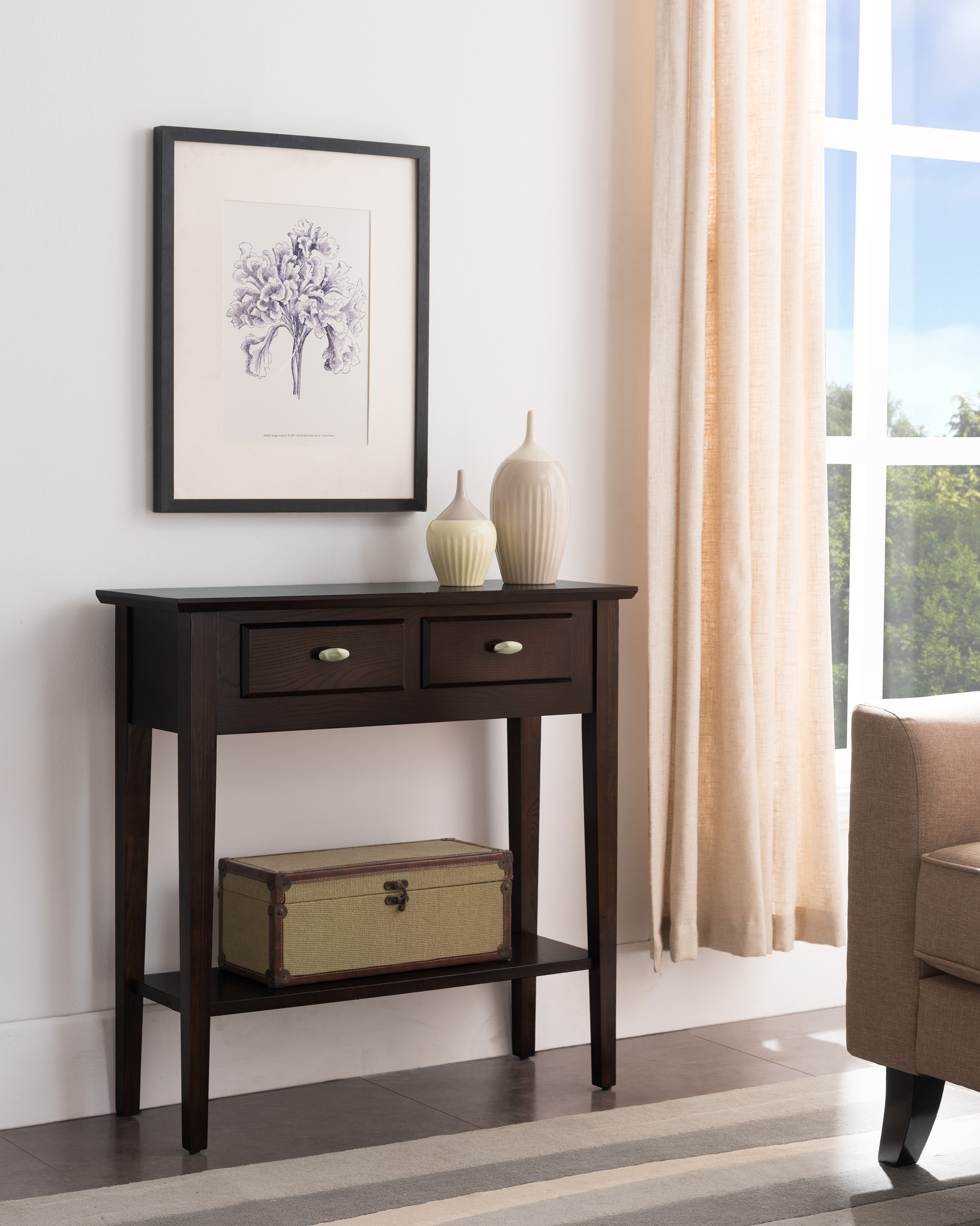 Leick Home 10075-CH Console-Sofa-Tables - View #3