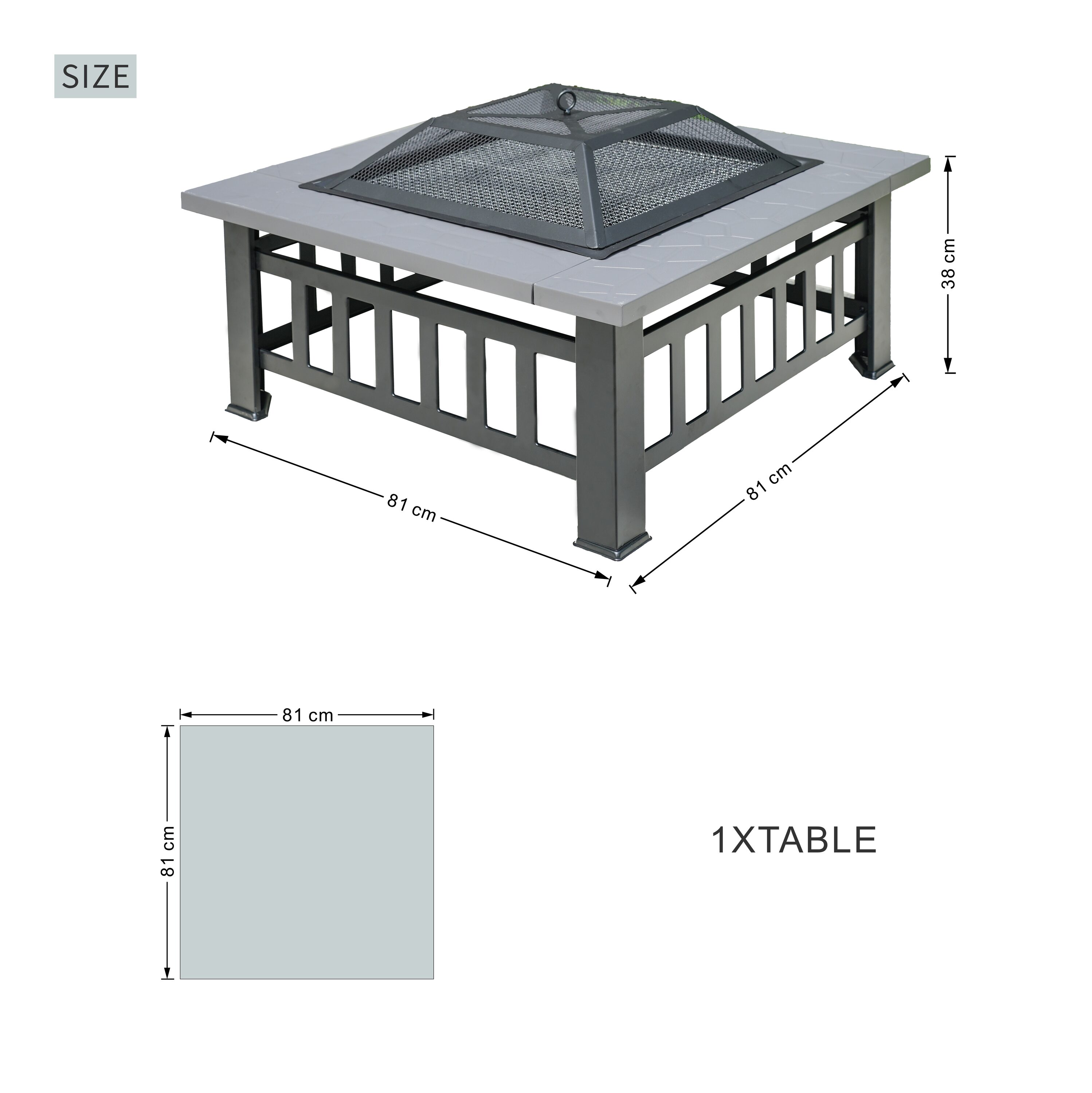 Moda Furnishings MD6100-GR Patio-Tables - View #8