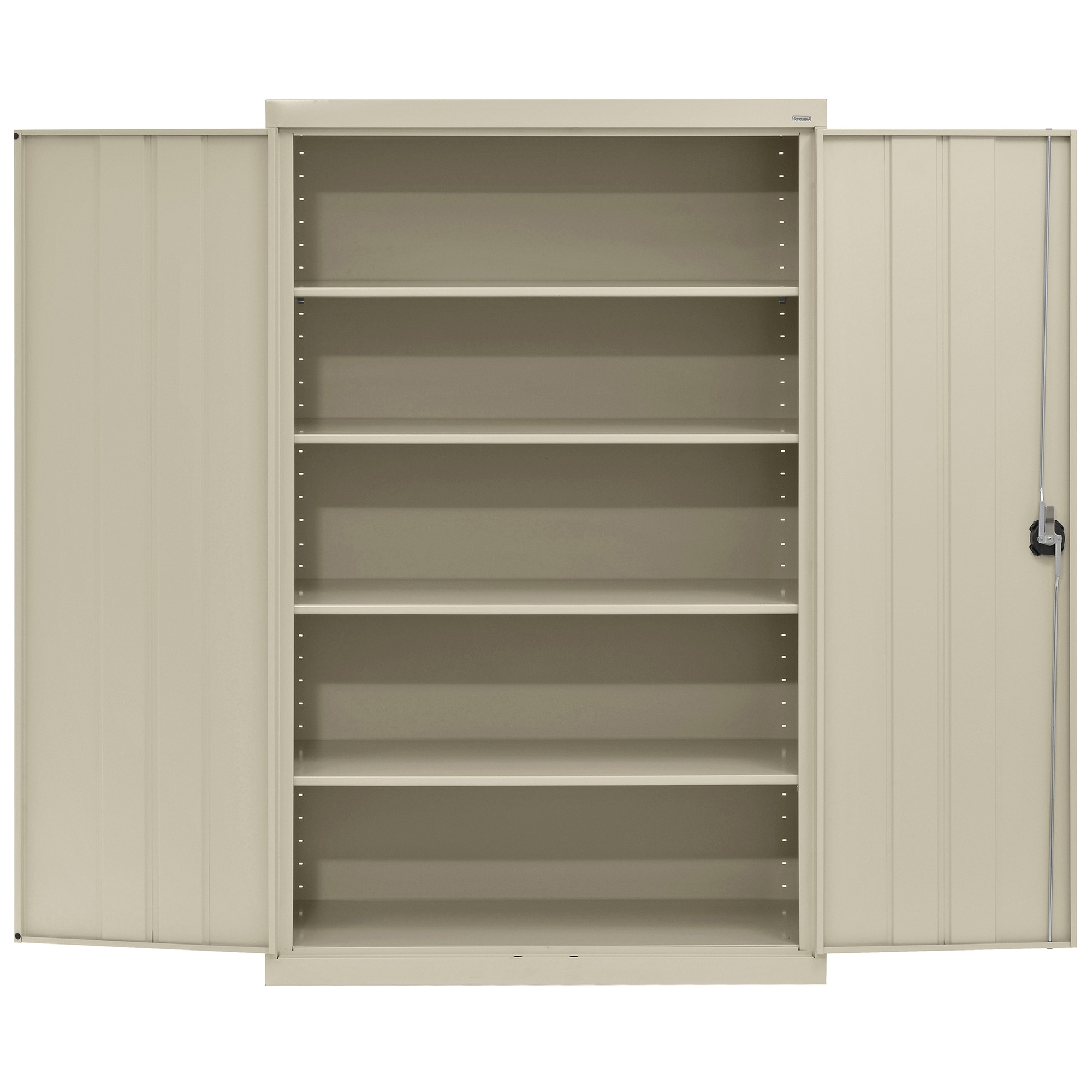 Putty 72" Steel Freestanding Lockable Office Cabinet with Adjustable Shelving