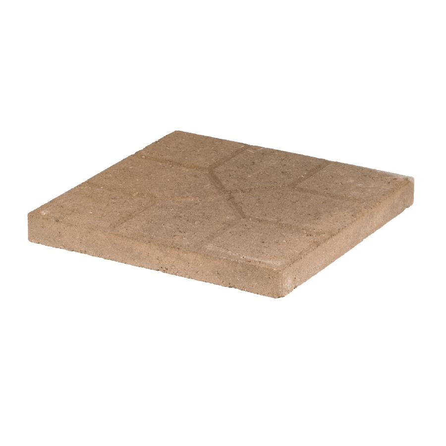 Oldcastle NA 16-in L x 16-in W x 2-in H Square Tan/Brown Concrete Patio Stone
