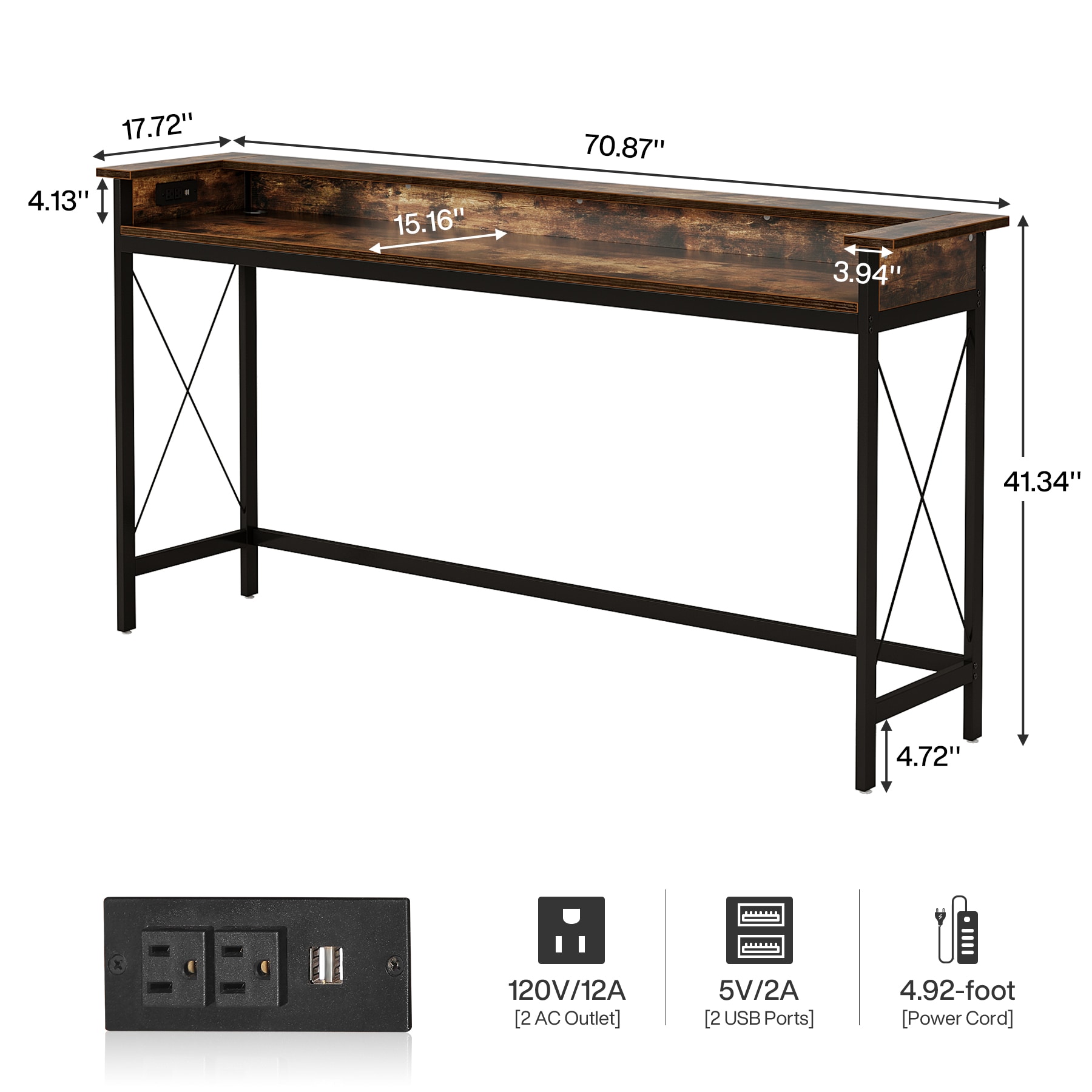 Fnova LWTJ-HL0124 Console-Sofa-Tables - View #3