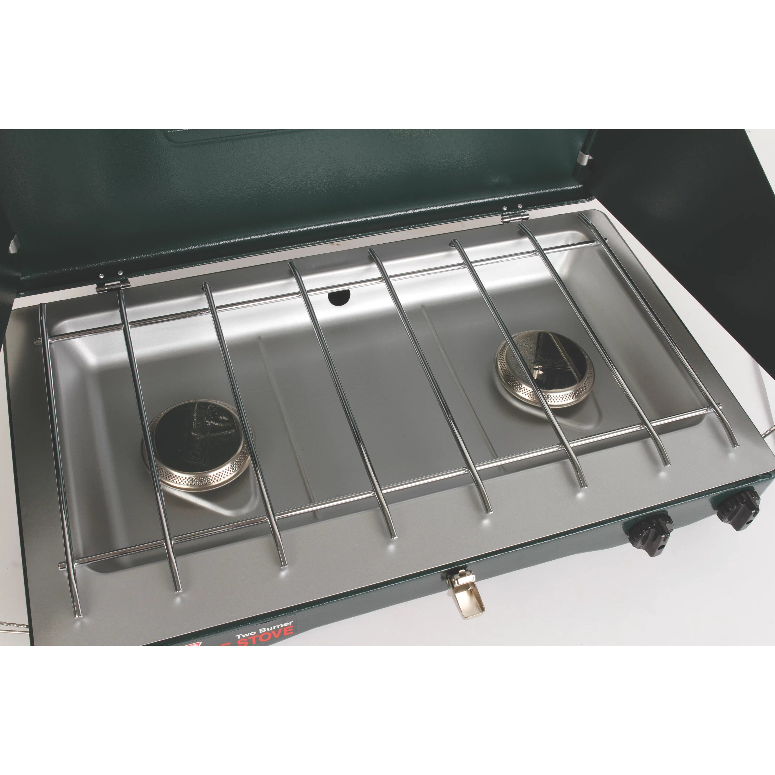 Double Burner Portable Propane Stovetop with Lid