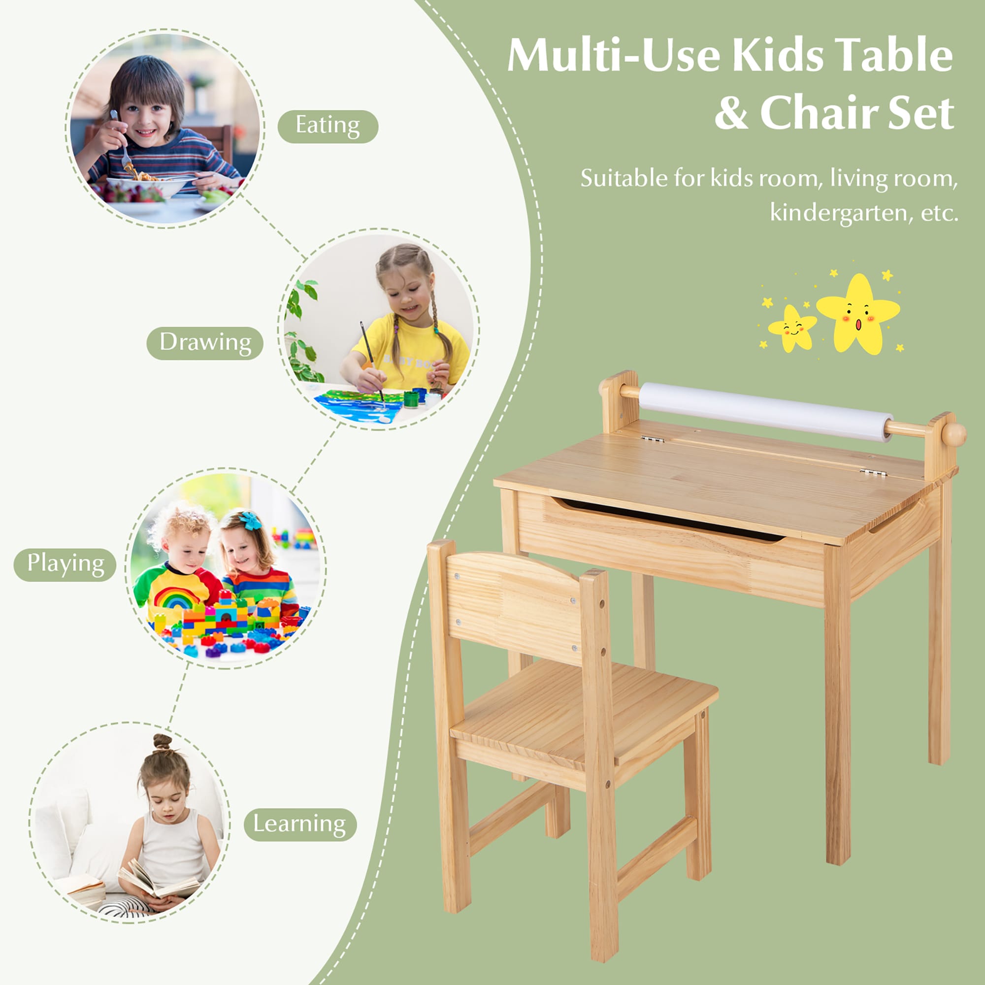 Goplus LWS00306 Kids-Play-Tables - View #7
