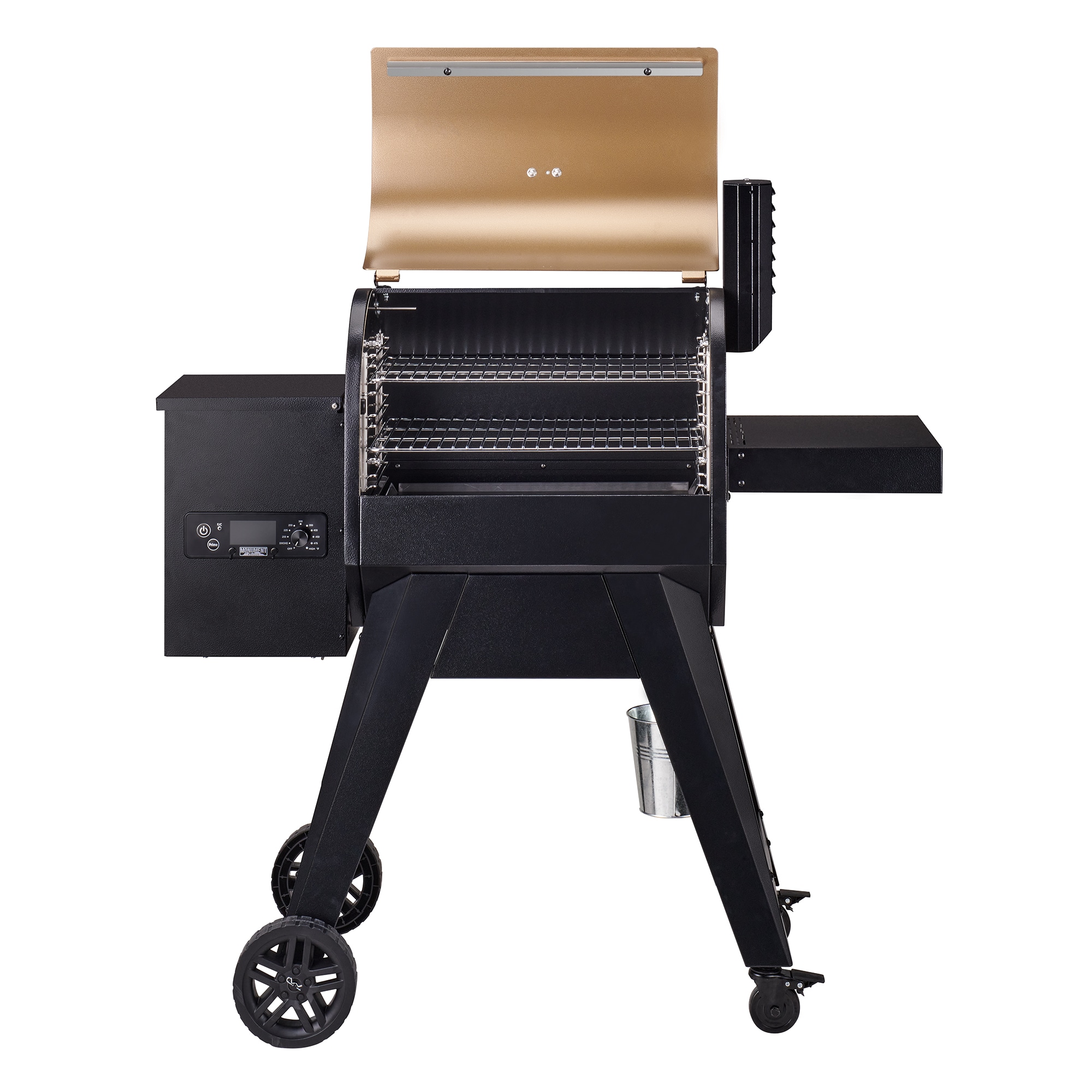 Monument 530 Sq in Black and Gold Pellet Grill at Lowes