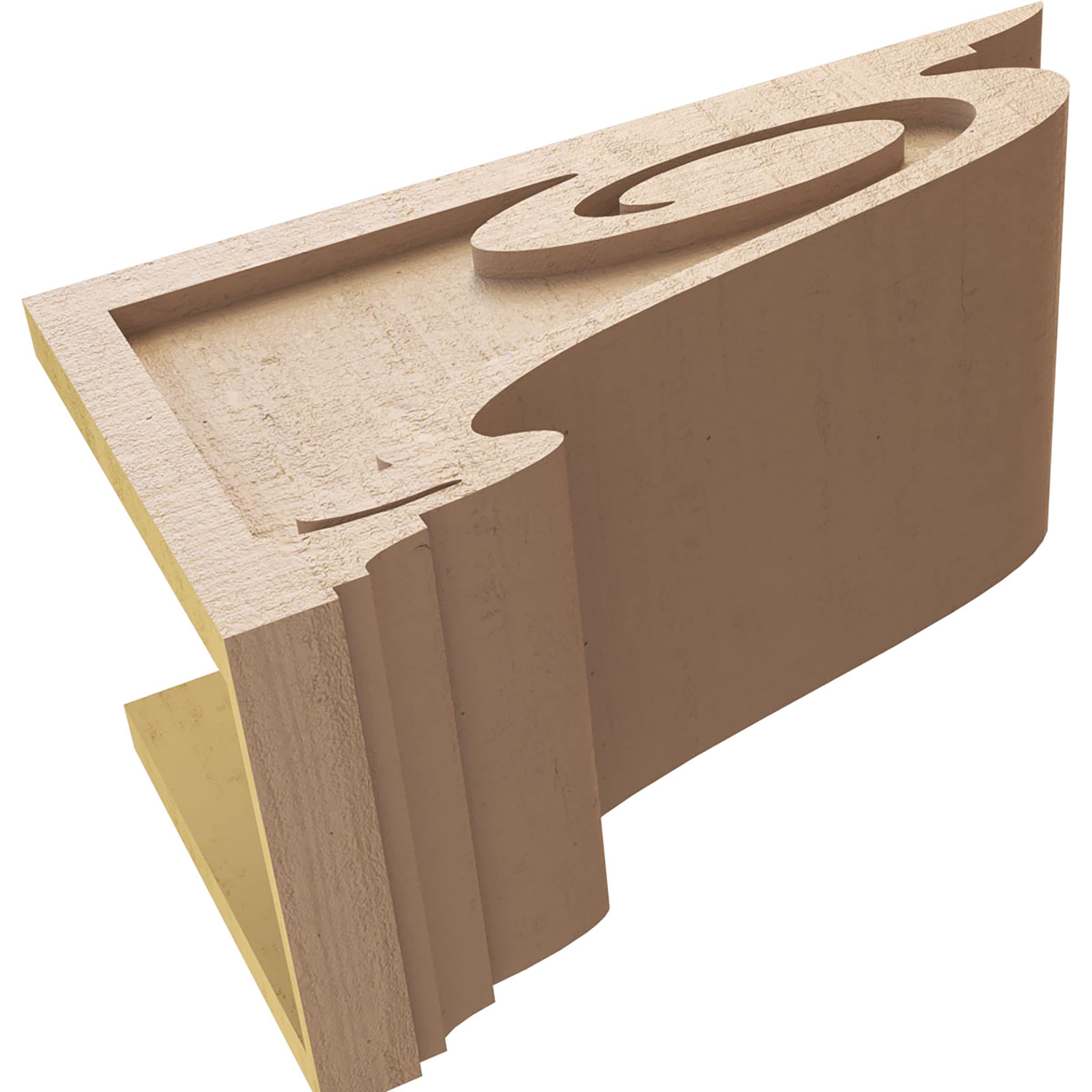 Ekena Millwork CORU09X18X09SCRRCPR corbels - View #6
