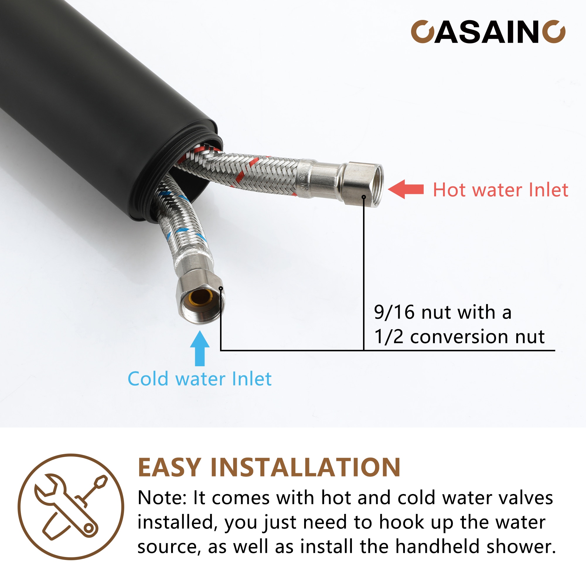 CASAINC KCLT0054-MB Roman-Tub-Faucets - View #11