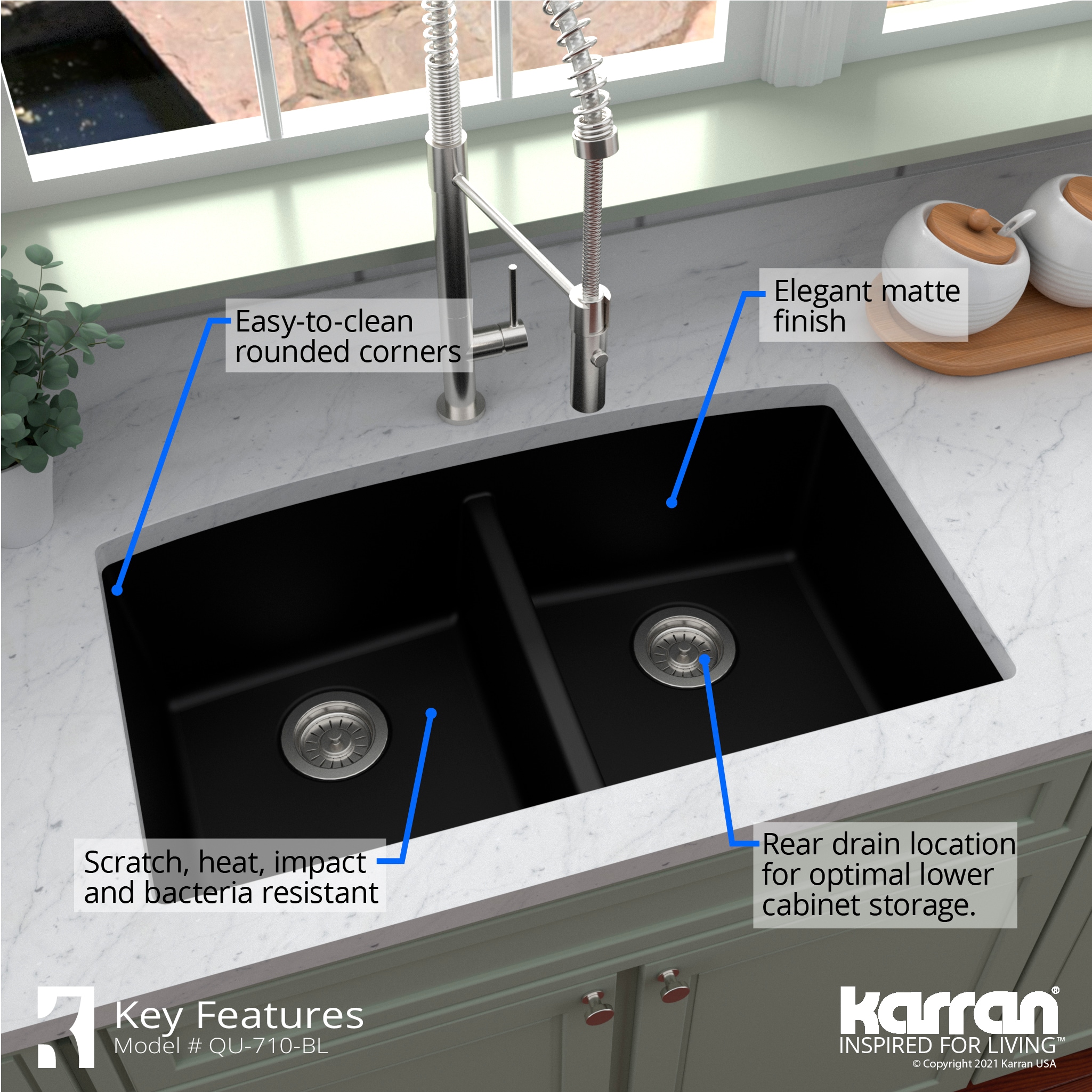Karran QU-710-BL Kitchen-Sinks - View #7