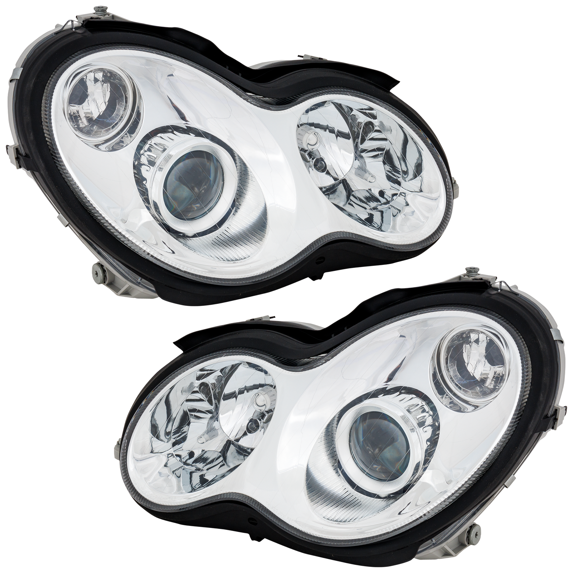 Garage-Pro GPRM10010032 Driver and Passenger Side Headlight For Mercedes Benz C280 4matic Luxury 2006-2007 Also Fits C350 Halogen with Bulb(s) Sedan Replaces# 2038201559 2038201659