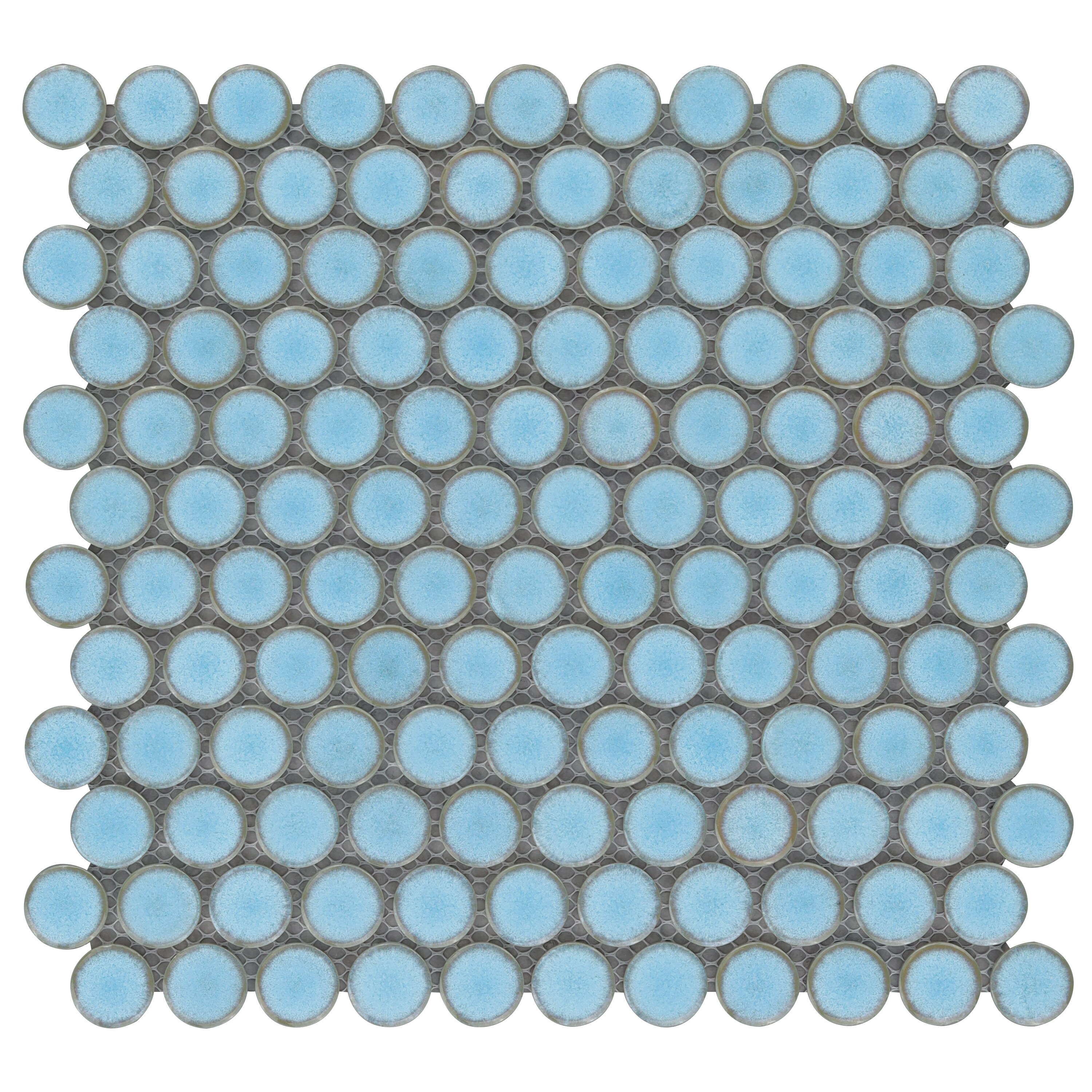 Artmore Tile EXT3RD102632 Sample- Jubilee Light Blue 3-in x 6-in Polished Porcelain Patterned Floor and Wall Tile