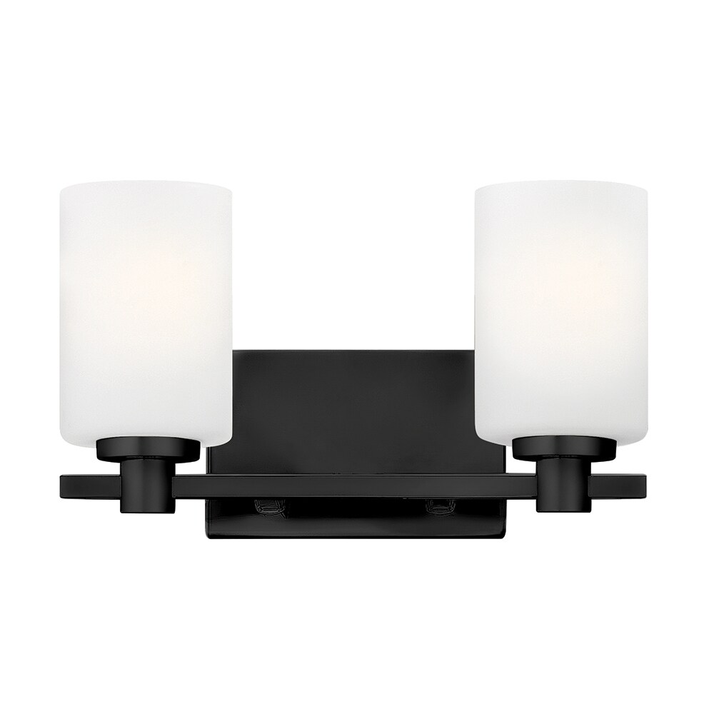 Hinkley 54622BK Karlie 13.25-in 2 -Light Satin Black Transitional Vanity light