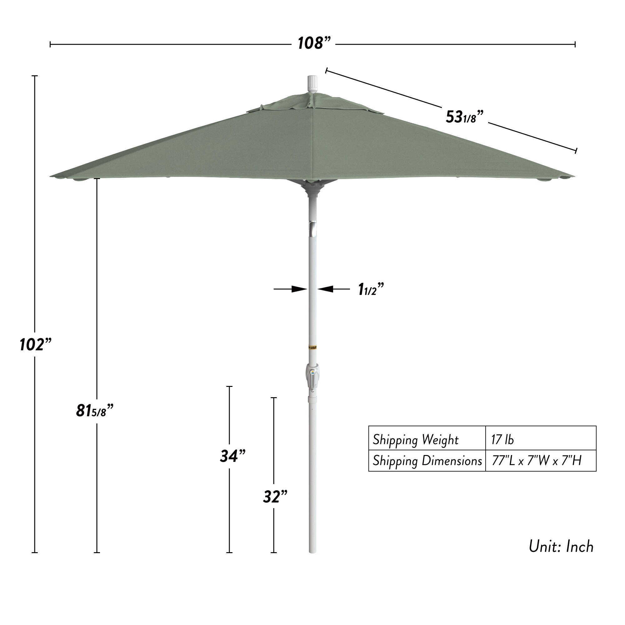 California Umbrella 194061401132 Umbrellas-2 - View #6
