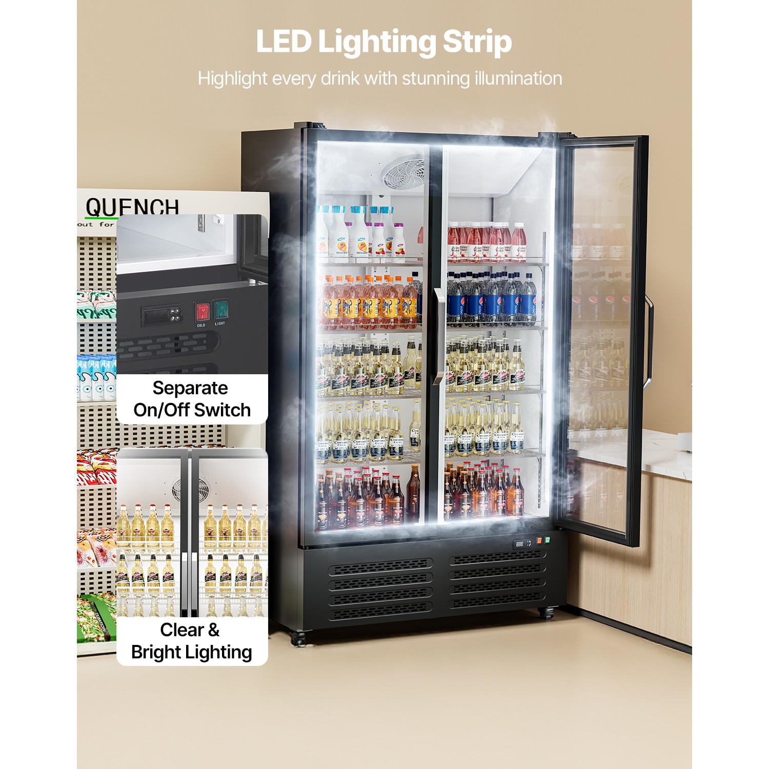 VEVOR SCSMBLMBXBDD06600V1 Commercial-Refrigerators - View #5