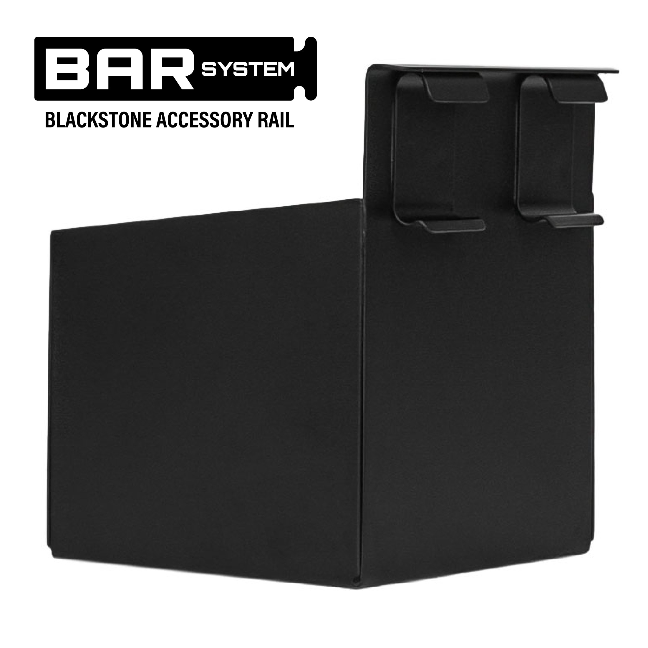 Black Matte Steel Grill Cup Holder with Mug Handle Cutout