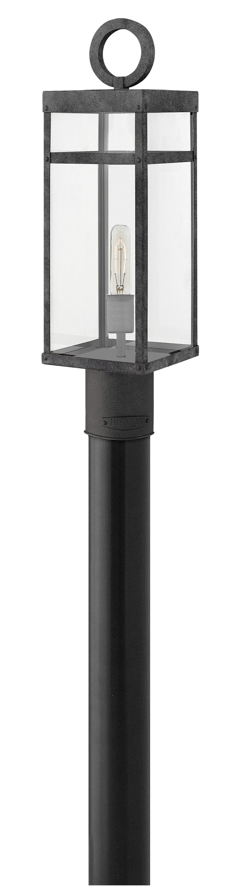 Hinkley 2801DZ-LL Porter 22.75-Inches Aged Zinc Transitional Outdoor Light post lantern