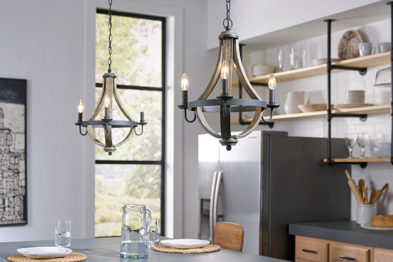 Kichler merlot deals 3 light chandelier