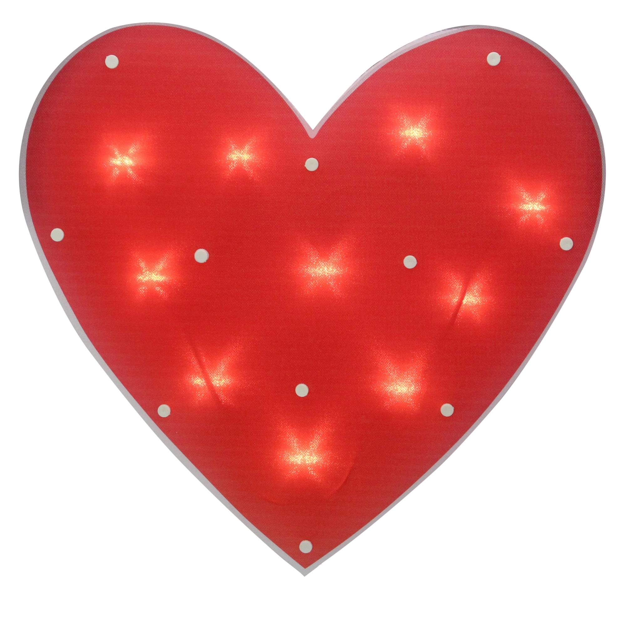 Northlight 34175088 14-in H Lighted Valentine's Day Window cling