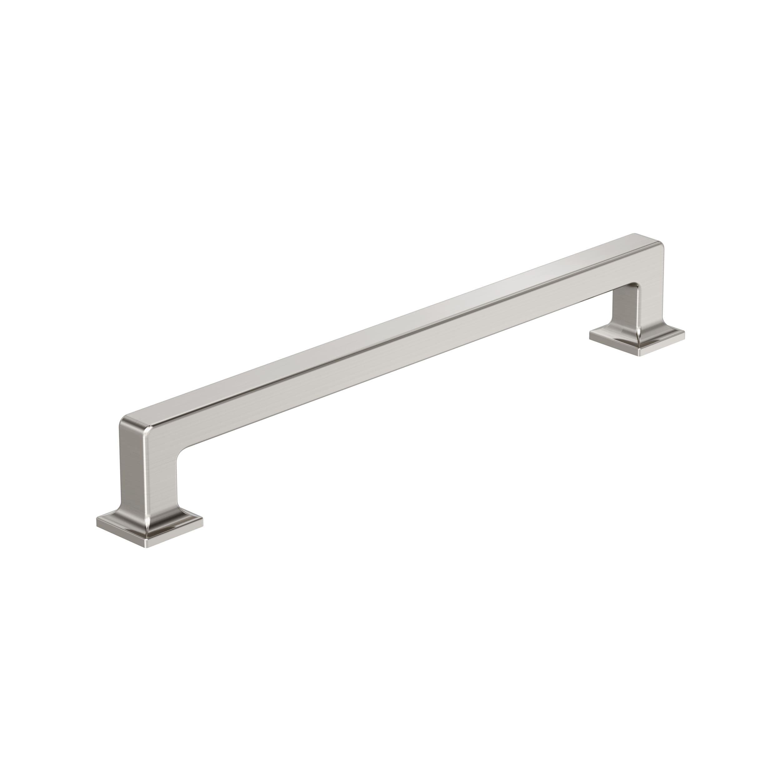 Amerock BP37449G10 Lintel 12-in , 305mm Center to Center Satin Nickel Rectangular Handle For Use on Appliances Drawer Pulls