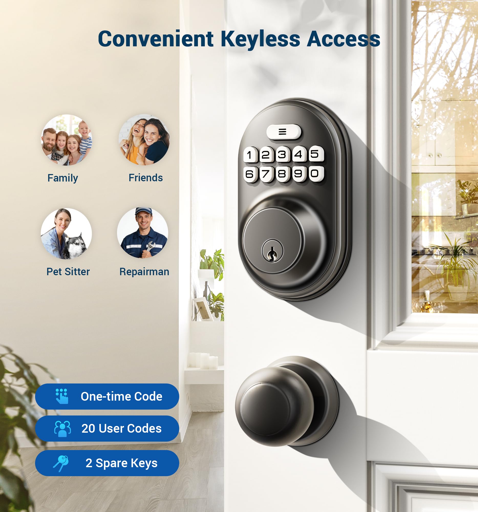 Misopily LMS0805M184 Electronic-Door-Locks - View #2