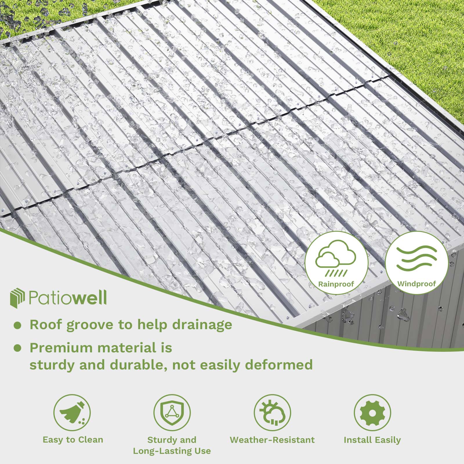 Patiowell WES-PS23-0288A-4 Metal-Storage-Buildings-Sheds - View #6