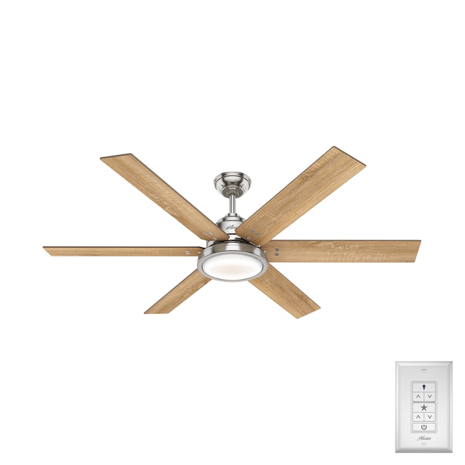 Hunter Warrant 60 In Brushed Nickel Led, Hunter Ceiling Fan Lower Switch Housing Assembly