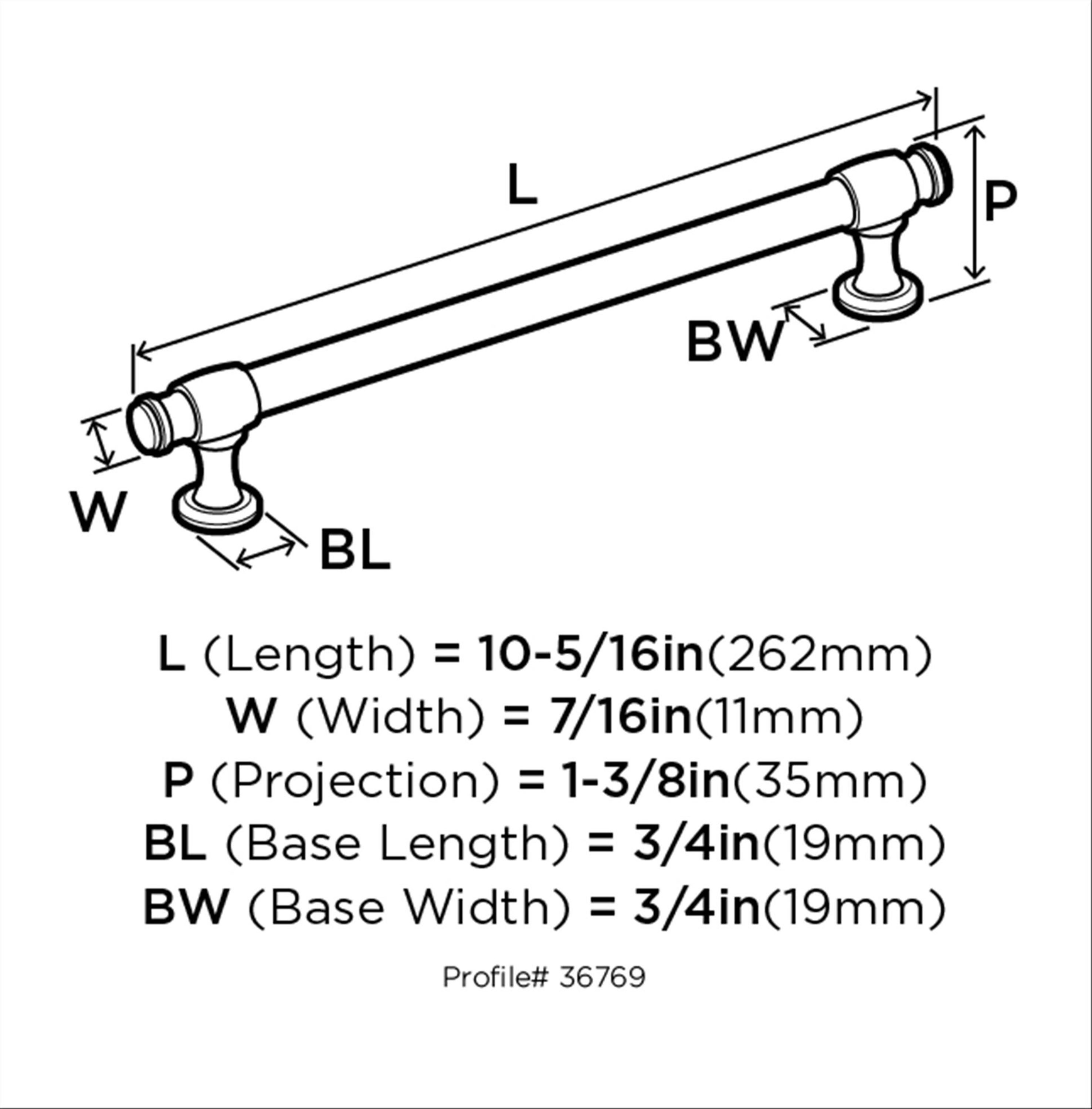 Amerock BP36769ORB Cabinet-Pulls - View #7