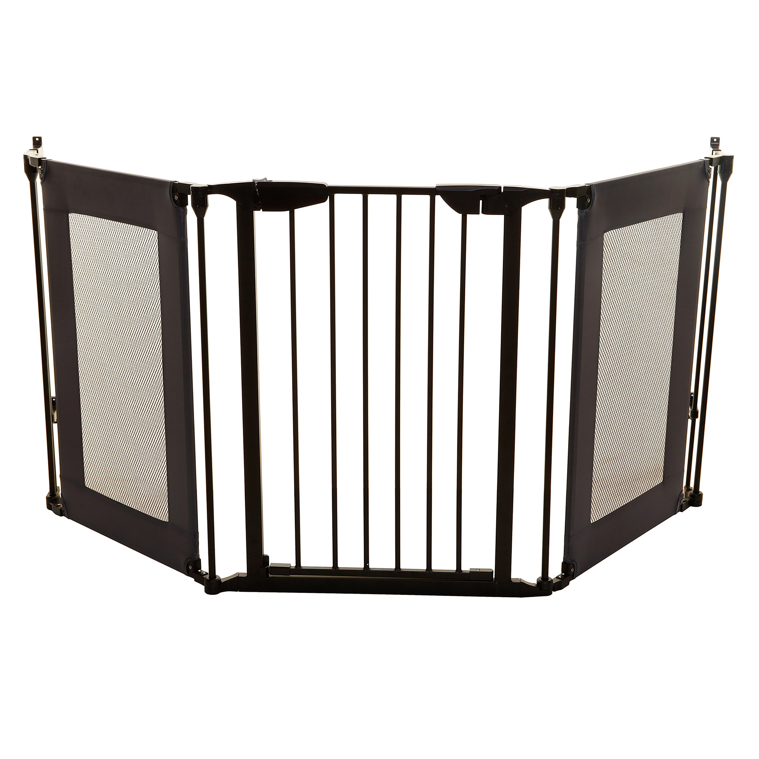 Dreambaby Adapta-Gate 79-in x 29-in Hardware Mounted Black Metal Safety Gate  in the Child Safety Gates department at