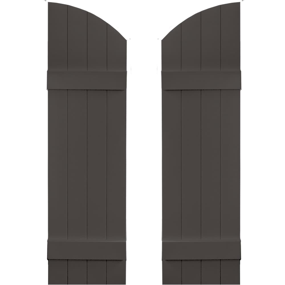 Vantage V5931445018 13.875-in W x 45-in H Charcoal Board and batten Exterior Shutters ( 1 -Pack )