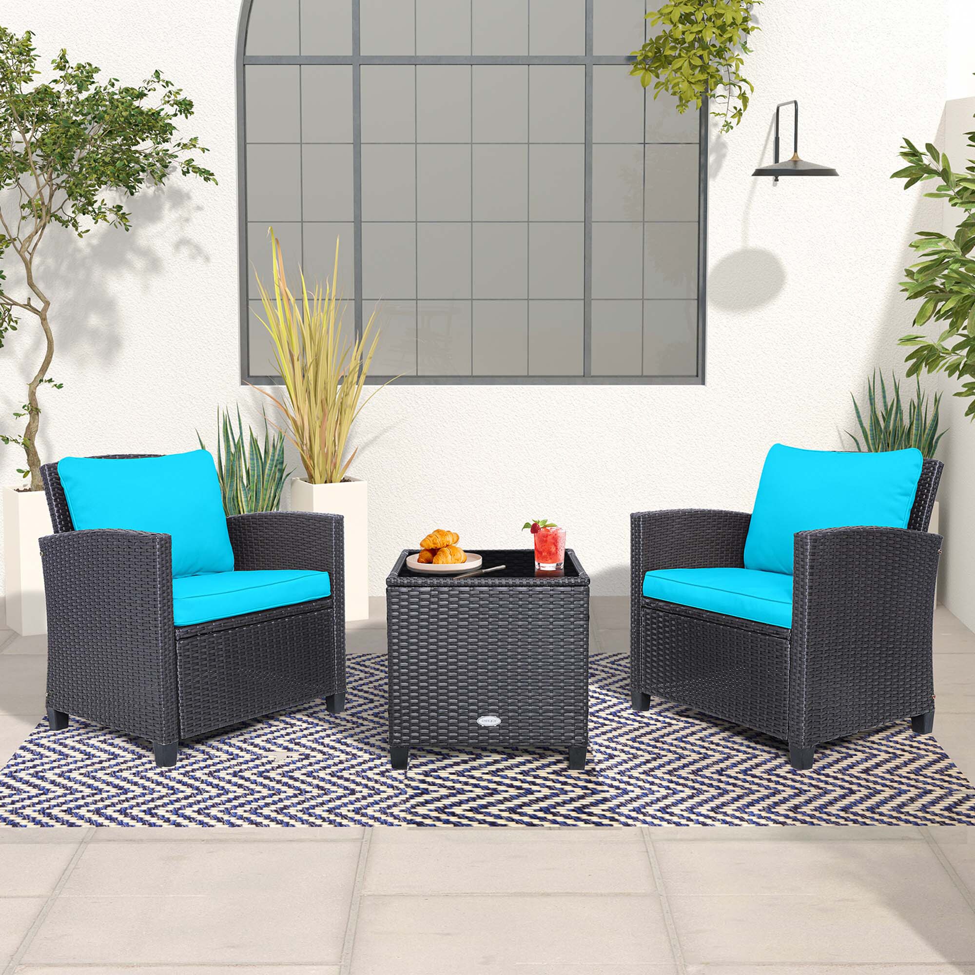 Costway LWS00030 Patio-Conversation-Sets - View #3