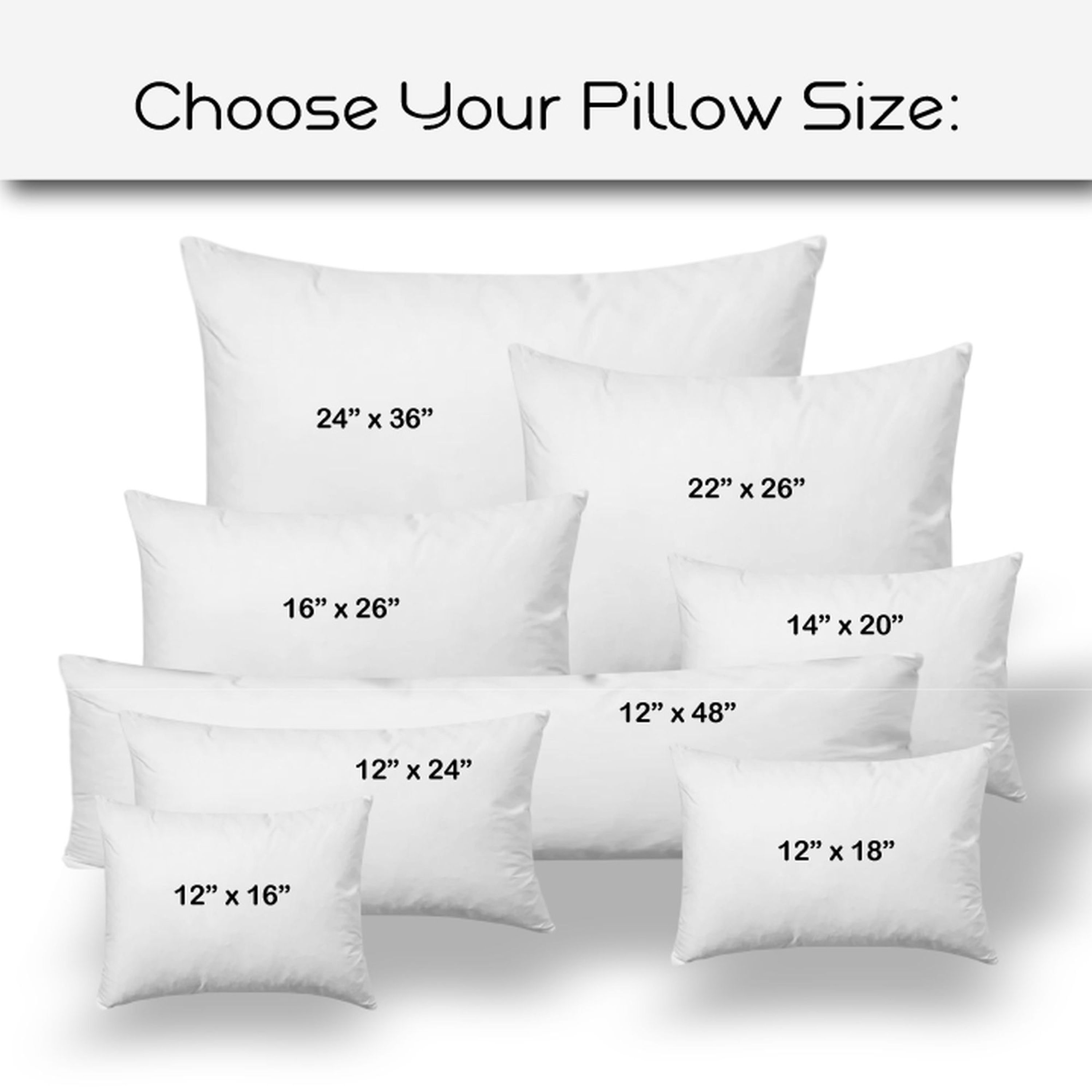 Common lumbar pillow discount sizes