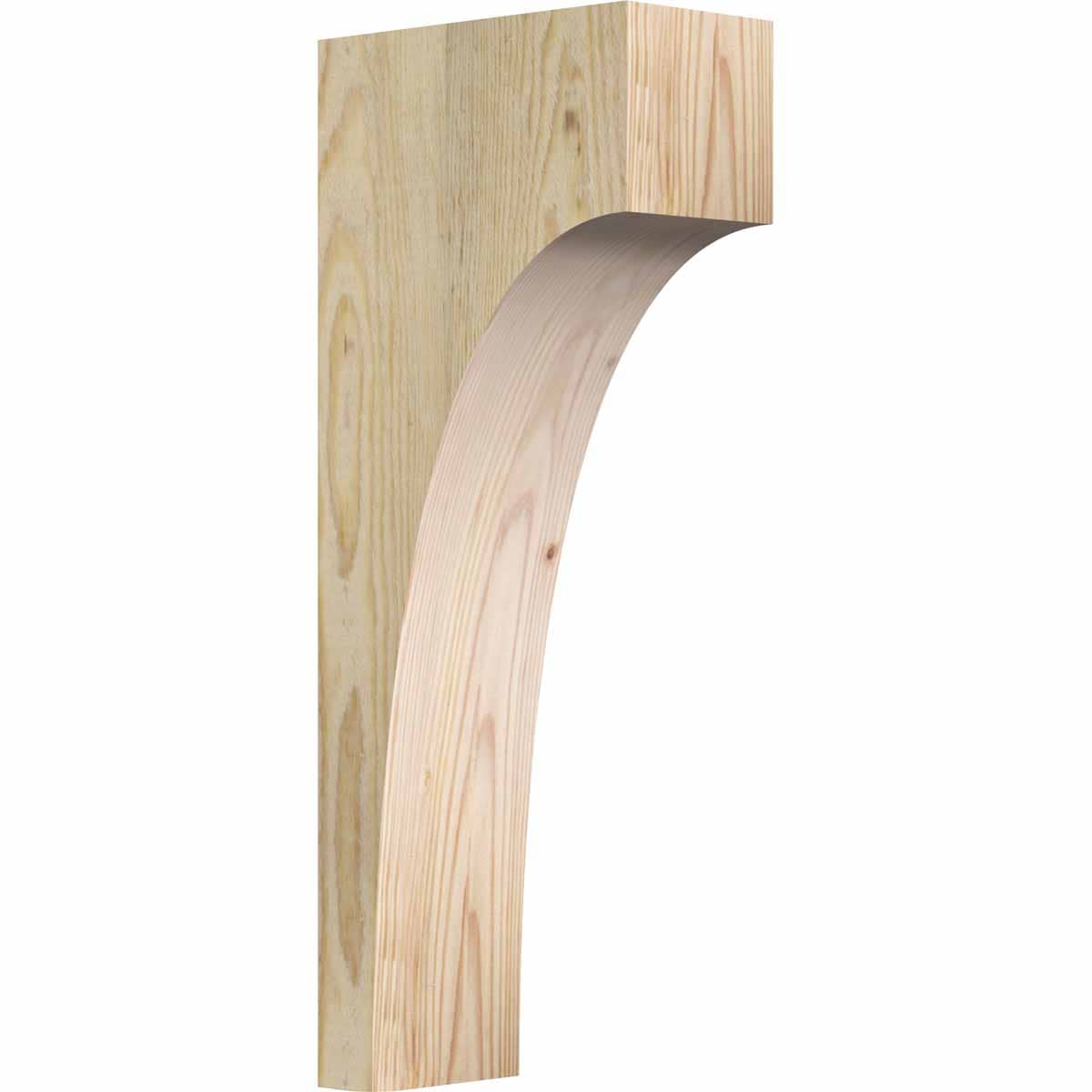 Ekena Millwork COR04X08X20HUN00RDF 4-in x 8-in x 20-in Huntington Unfinished Douglas fir Wood Paintable/Stainable Corbel