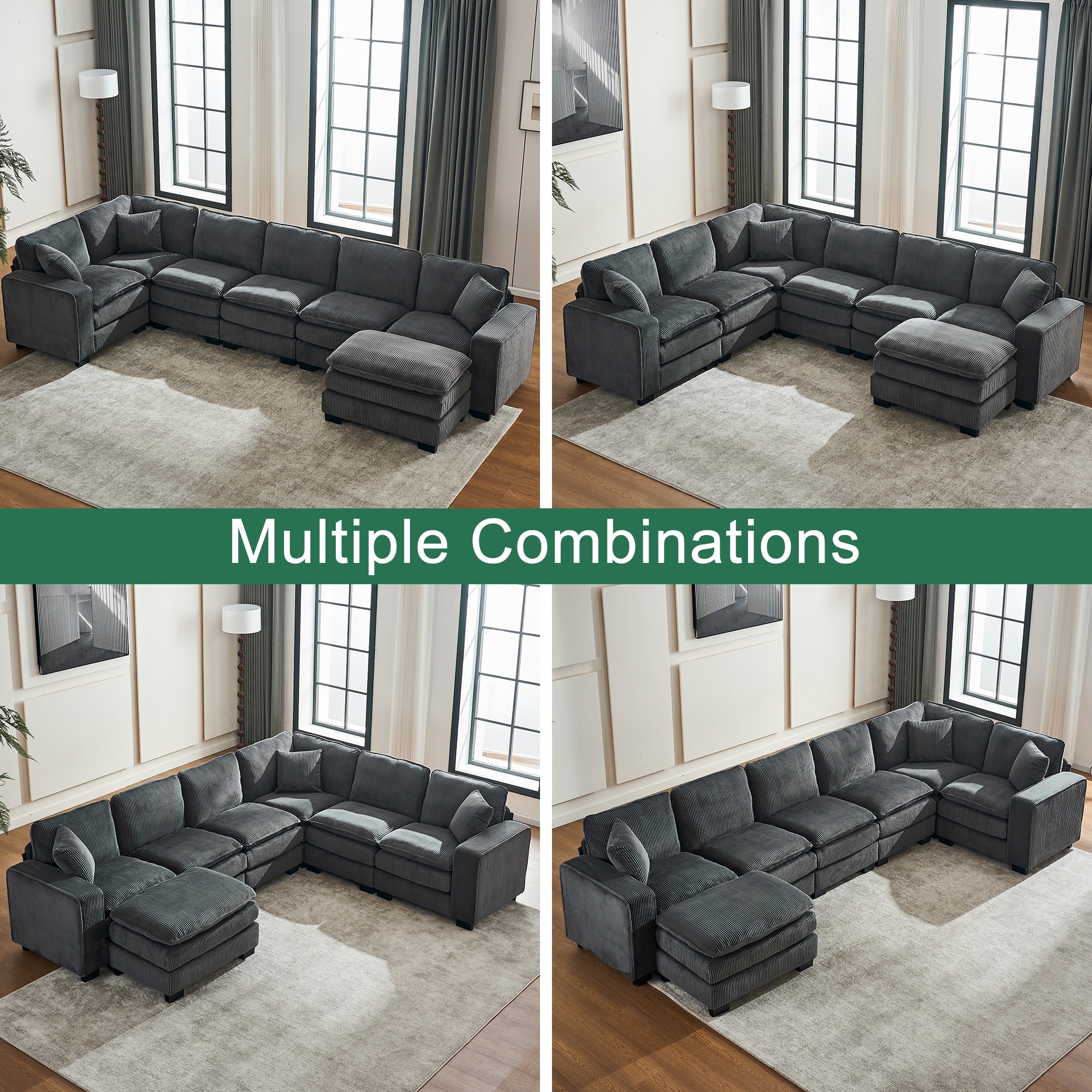 SINOFURN SYA020363GY Sofas-Loveseats - View #5