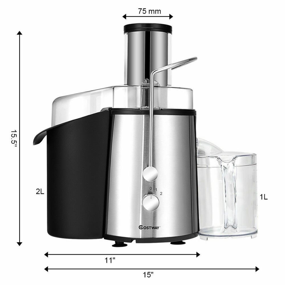 MegaChef Wide Mouth Juice Extractor, Juice Machine with Dual Speed Centrifugal