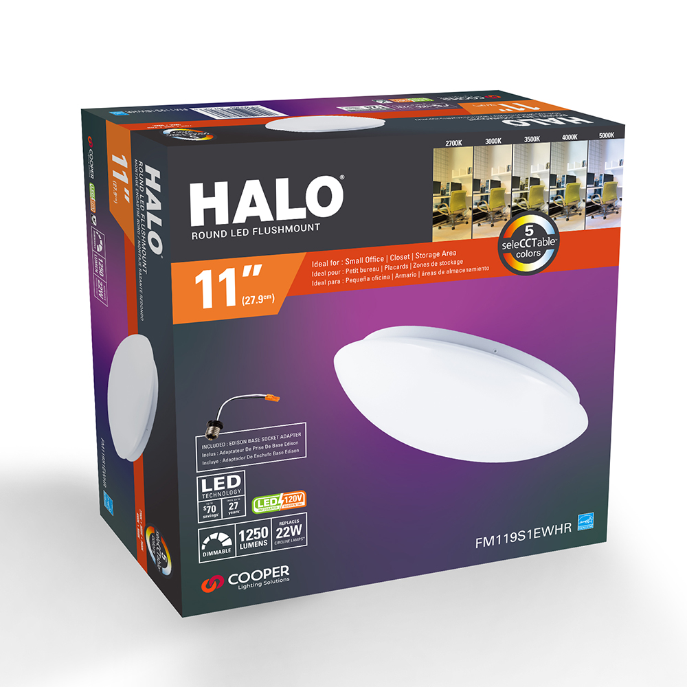 HALO FM119S1EWHR flushmounts - View #2