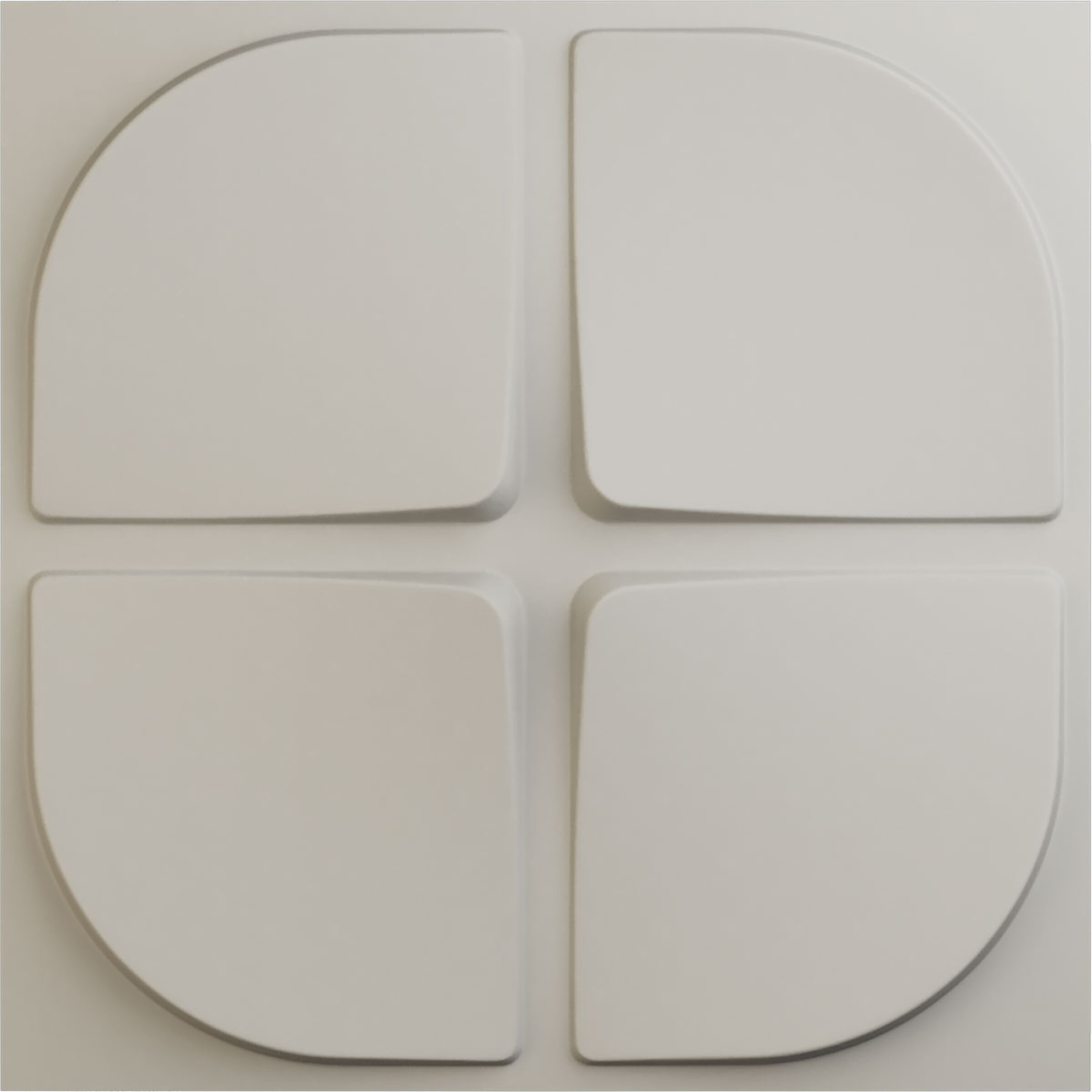 Ekena Millwork WP20X20EUGBW 19-5/8-in x 19-5/8-in Embossed Paintable/Stainable White PVC Abstract Wall Panel ( 2.67-sq ft )