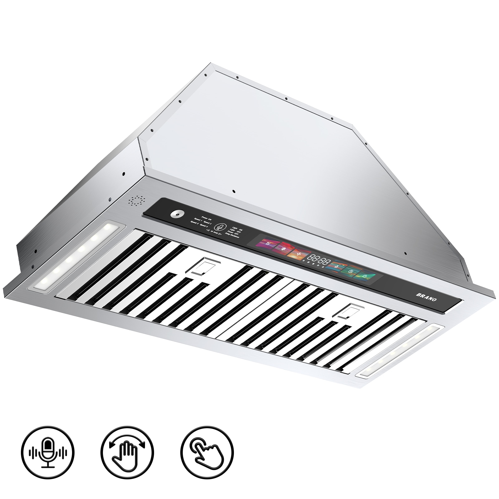 Jeremy Cass WXA032823 30 inch Convertible 900-CFM Stainless steel Under Cabinet Range Hood