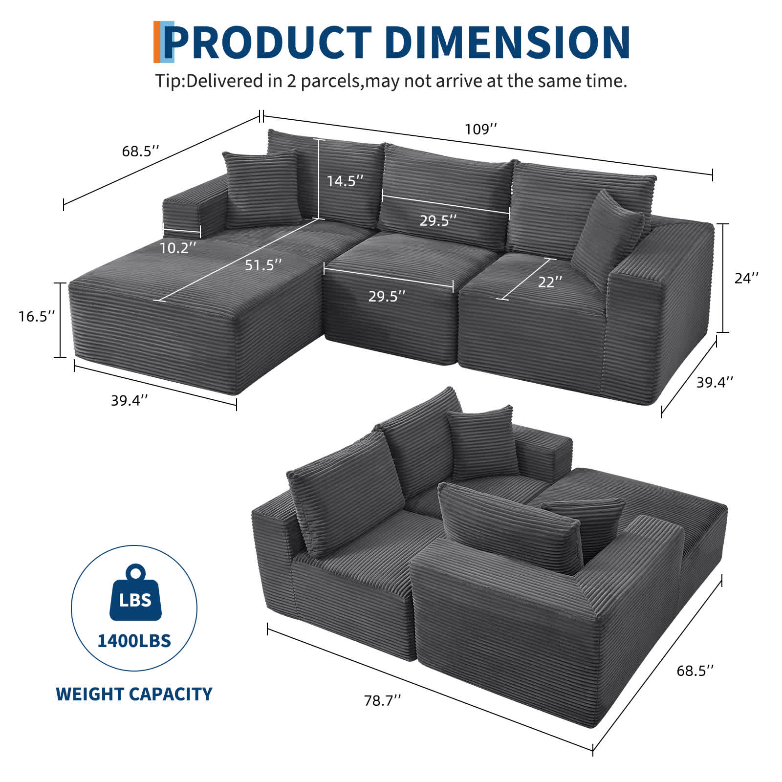 Qeetex SUN-PHK-346RB9SU Sofas-Loveseats - View #2