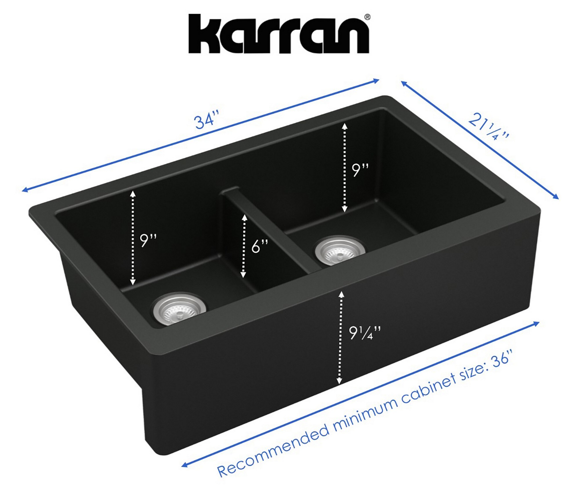 Karran QA750BL210SS Kitchen-Sinks - View #4