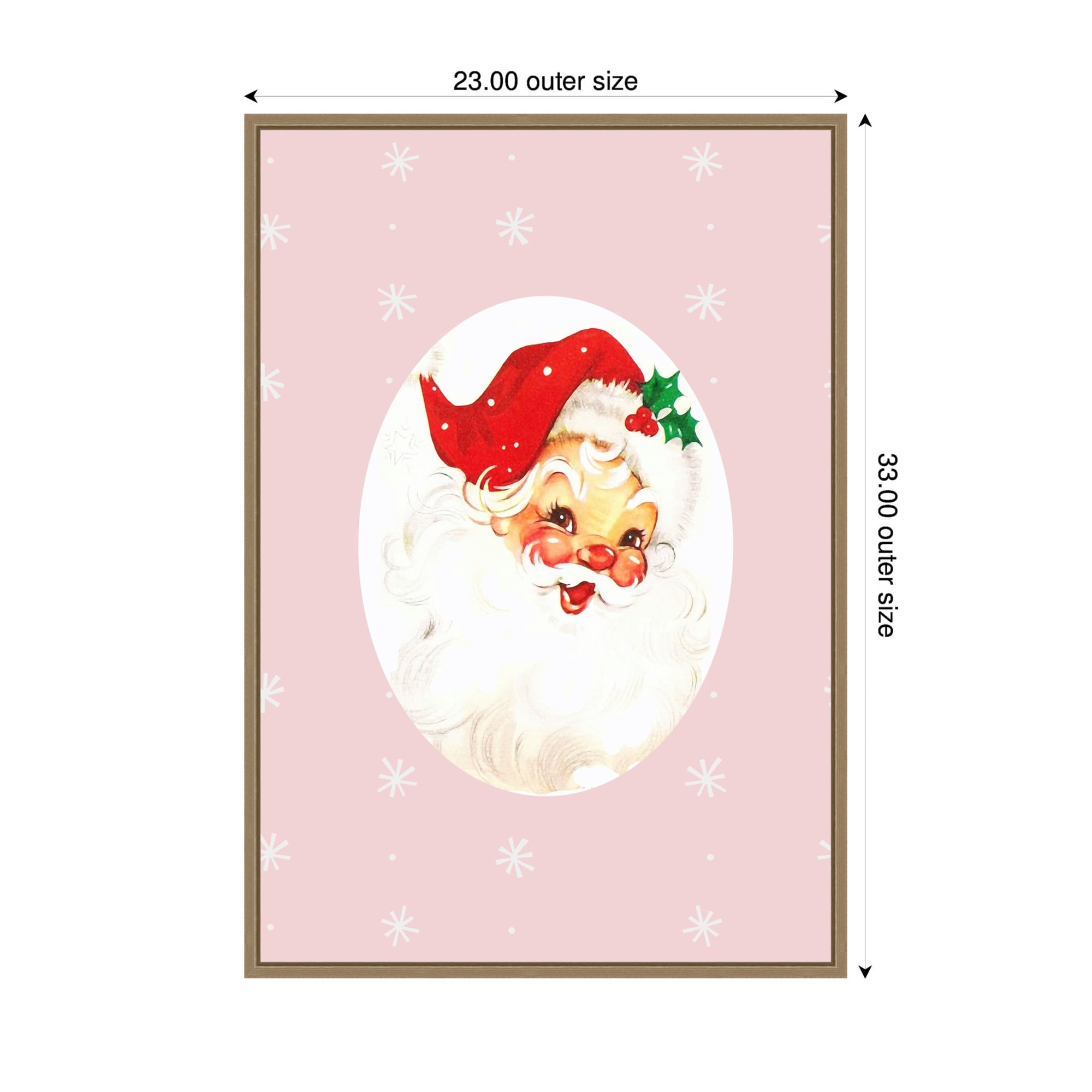Amanti Art Pink Santa Claus Father Christmas by Grace Digital Art ...