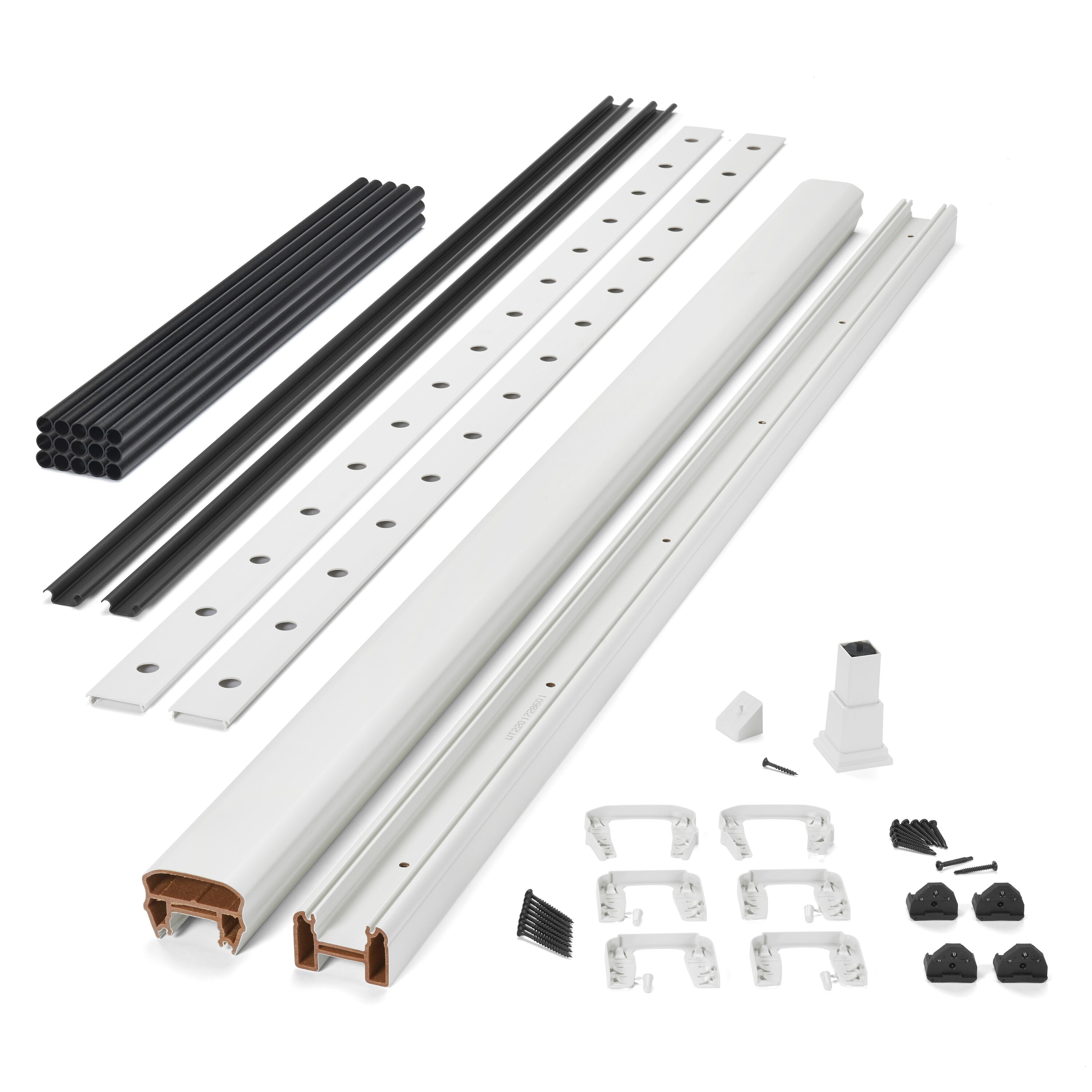 Trex Transcend 8-ft x 42-in Classic White Composite Deck Rail Kit