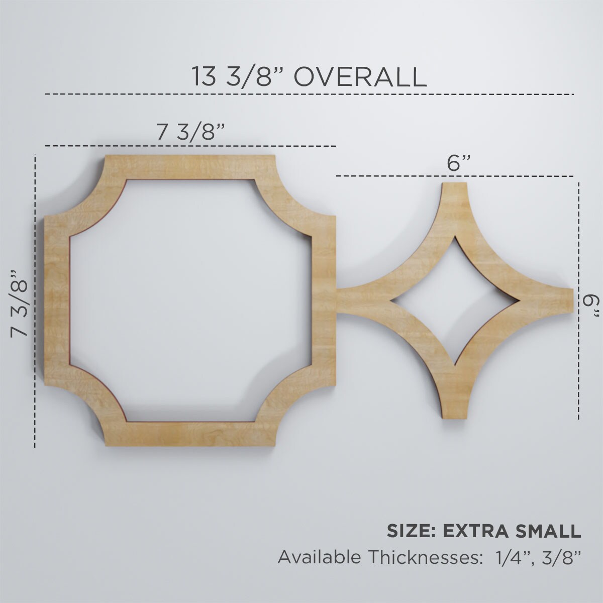 Ekena Millwork WALW08X08X0375ANDHI Wall-Panels - View #3