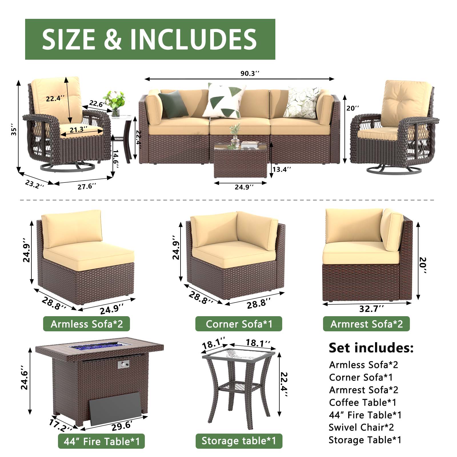 Bapipro BP3910G04 Patio-Conversation-Sets - View #6