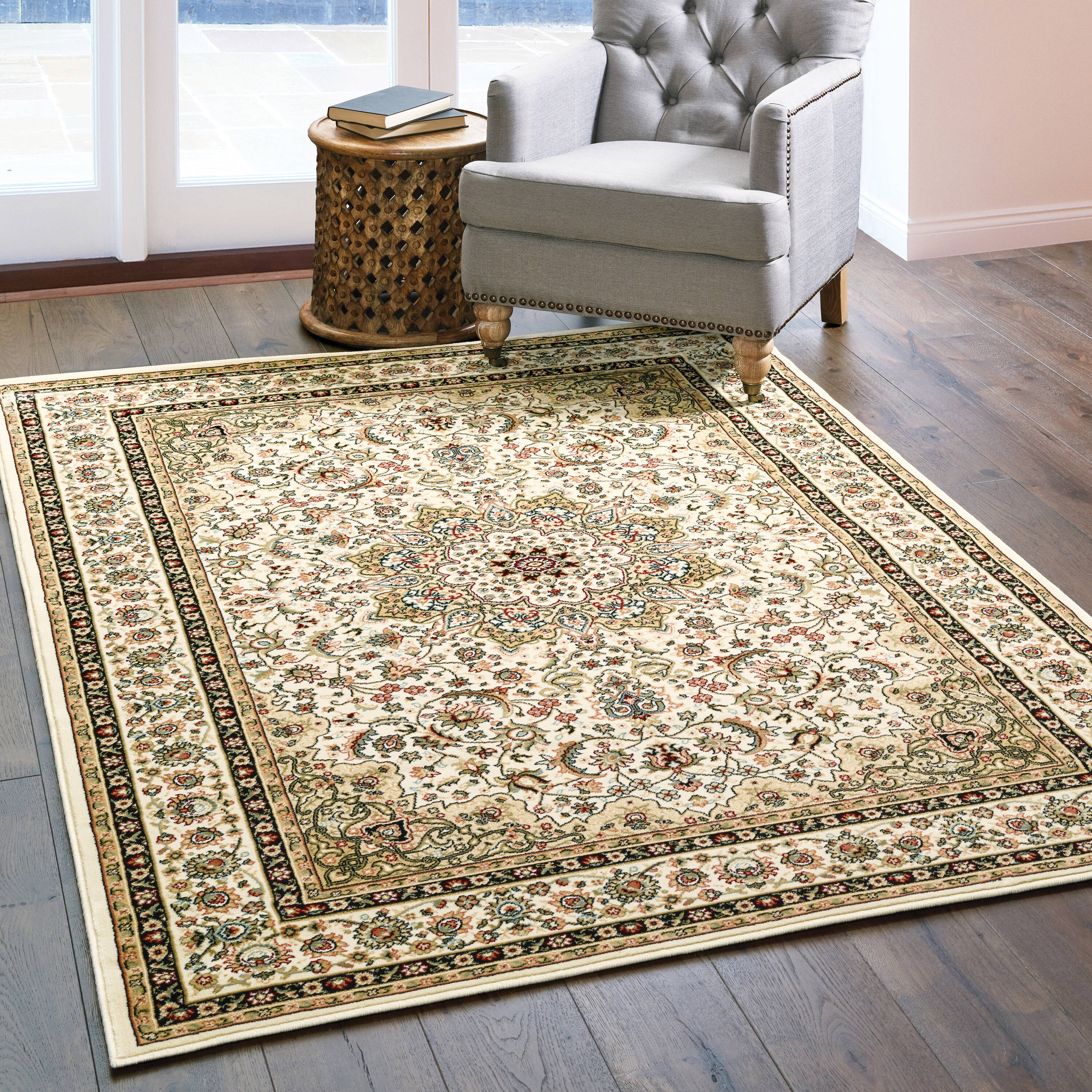 Wheatley Synthetic Rug with Anti-Slip Backing