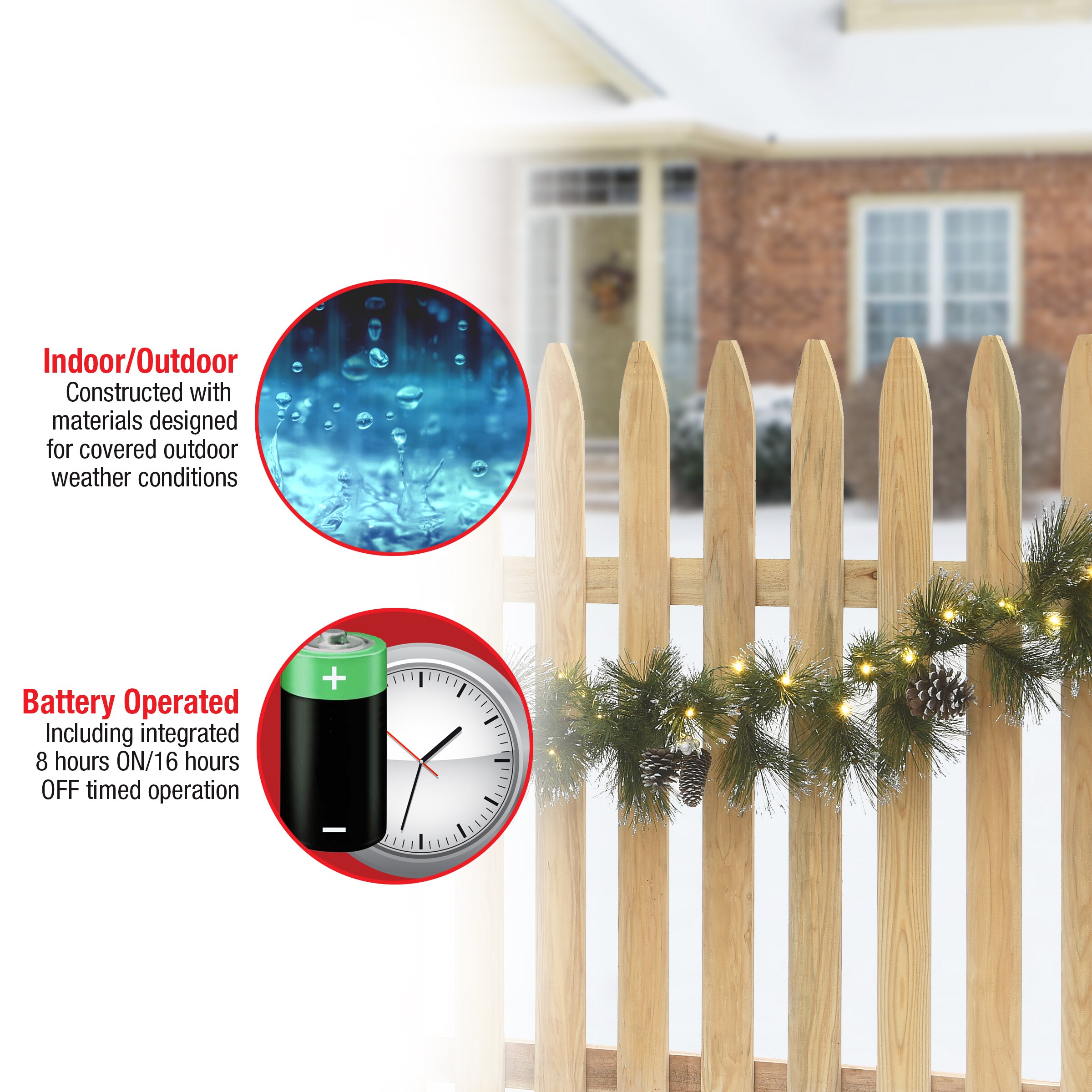 National Tree Company YAP64-300-9AB1 Artificial-Christmas-Garland - View #6