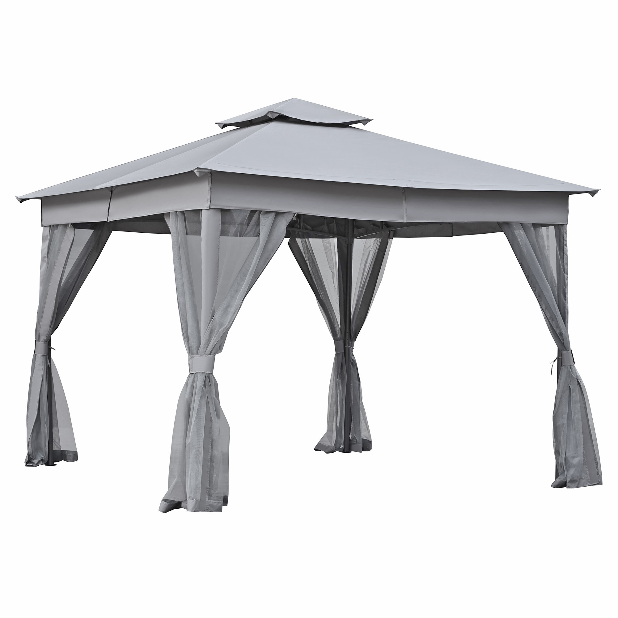 SINOFURN SYB740012WT Wood-Resin-Gazebos - View #9