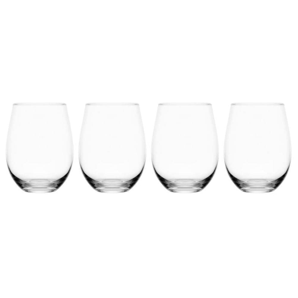 Lifetime Brands  Mikasa Lana Stemless Wine Glasses 18 oz Clear 4 Pack
